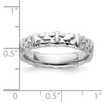 Sterling Silver Stackable Expressions Rhodium Ring