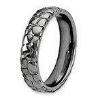 Sterling Silver Stackable Expressions Black-plated Ring