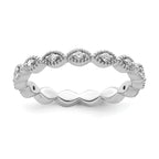 Sterling Silver Stackable Expressions Diamond Ring