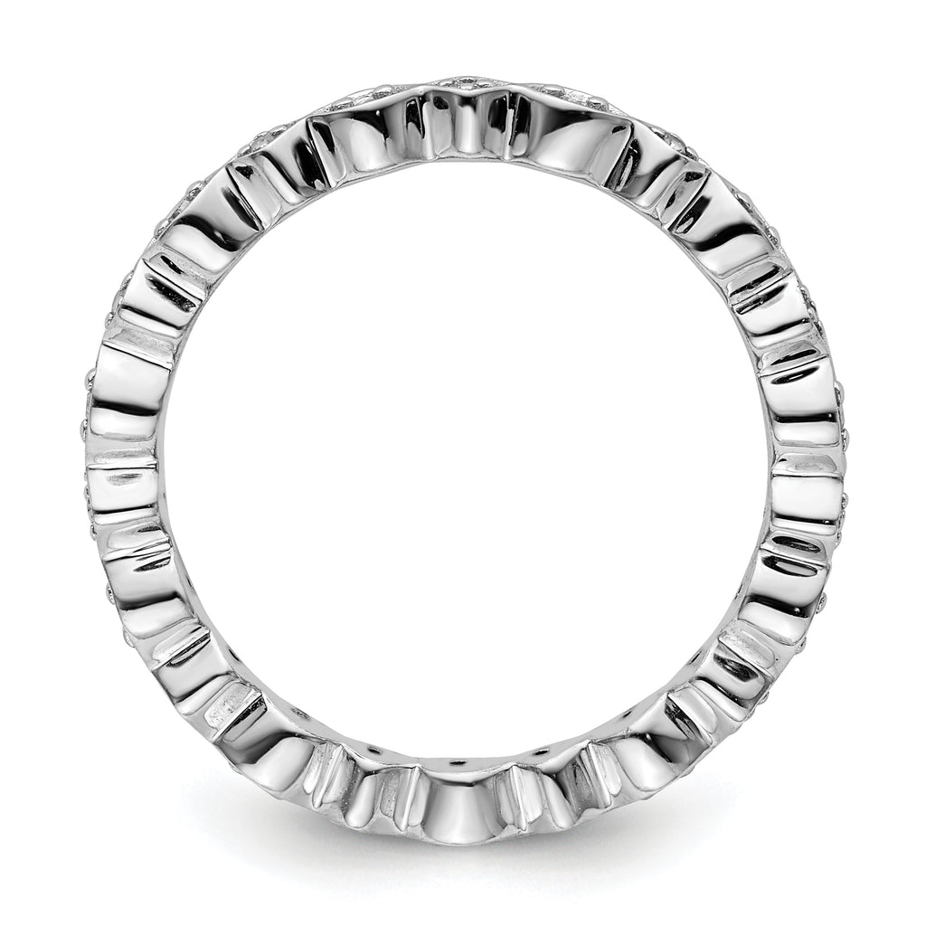 Sterling Silver Stackable Expressions Diamond Ring