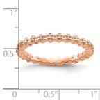 Sterling Silver Stackable Expressions Diamond Pink-plated Ring