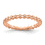 Sterling Silver Stackable Expressions Diamond Pink-plated Ring