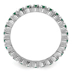 Sterling Silver Stackable Expressions Created Emerald Ring