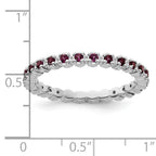 Sterling Silver Stackable Expressions Rhodolite Garnet Ring