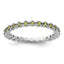 Sterling Silver Stackable Expressions Peridot Ring