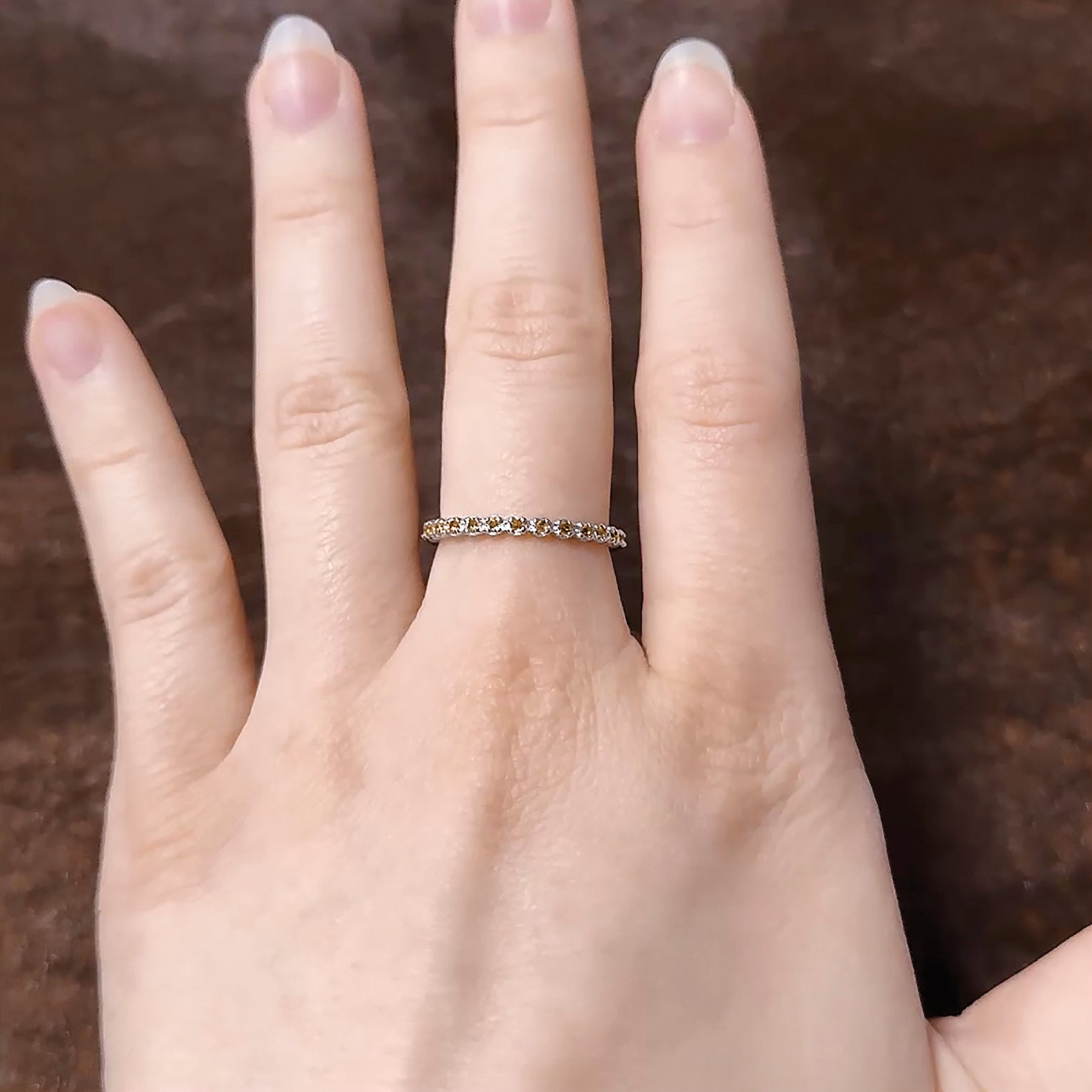 Sterling Silver Stackable Expressions Citrine Ring