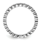 Sterling Silver Stackable Expressions Garnet Ring