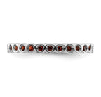Sterling Silver Stackable Expressions Garnet Ring