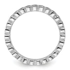 Sterling Silver Stackable Expressions Aquamarine Ring