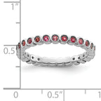 Sterling Silver Stackable Expressions Pink Tourmaline Ring