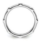 Sterling Silver Stackable Expressions Aquamarine Ring