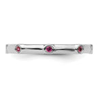 Sterling Silver Stackable Expressions Rhodolite Garnet Ring