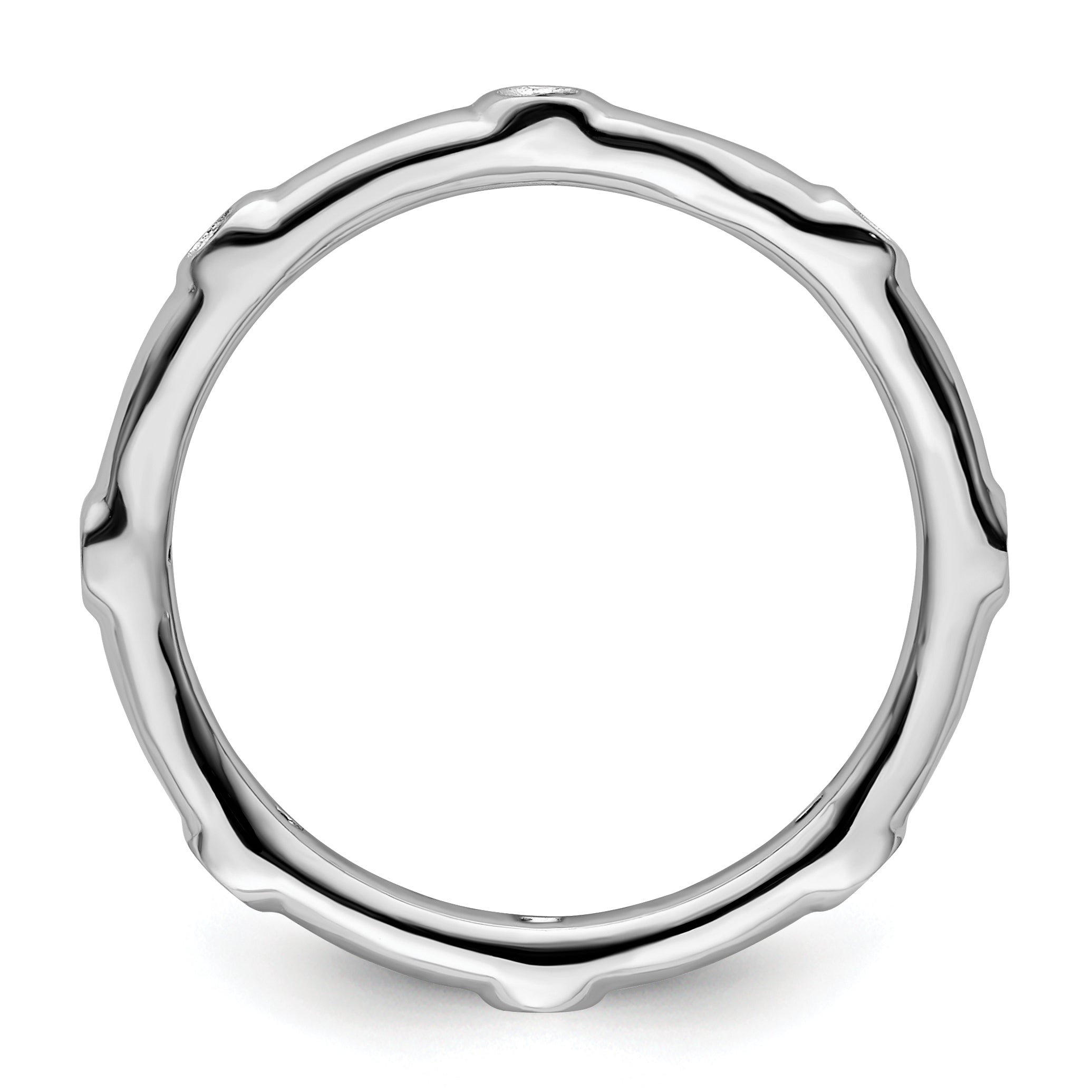 Sterling Silver Stackable Expressions Peridot Ring Secondary image