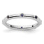 Sterling Silver Stackable Expressions Created Sapphire Ring
