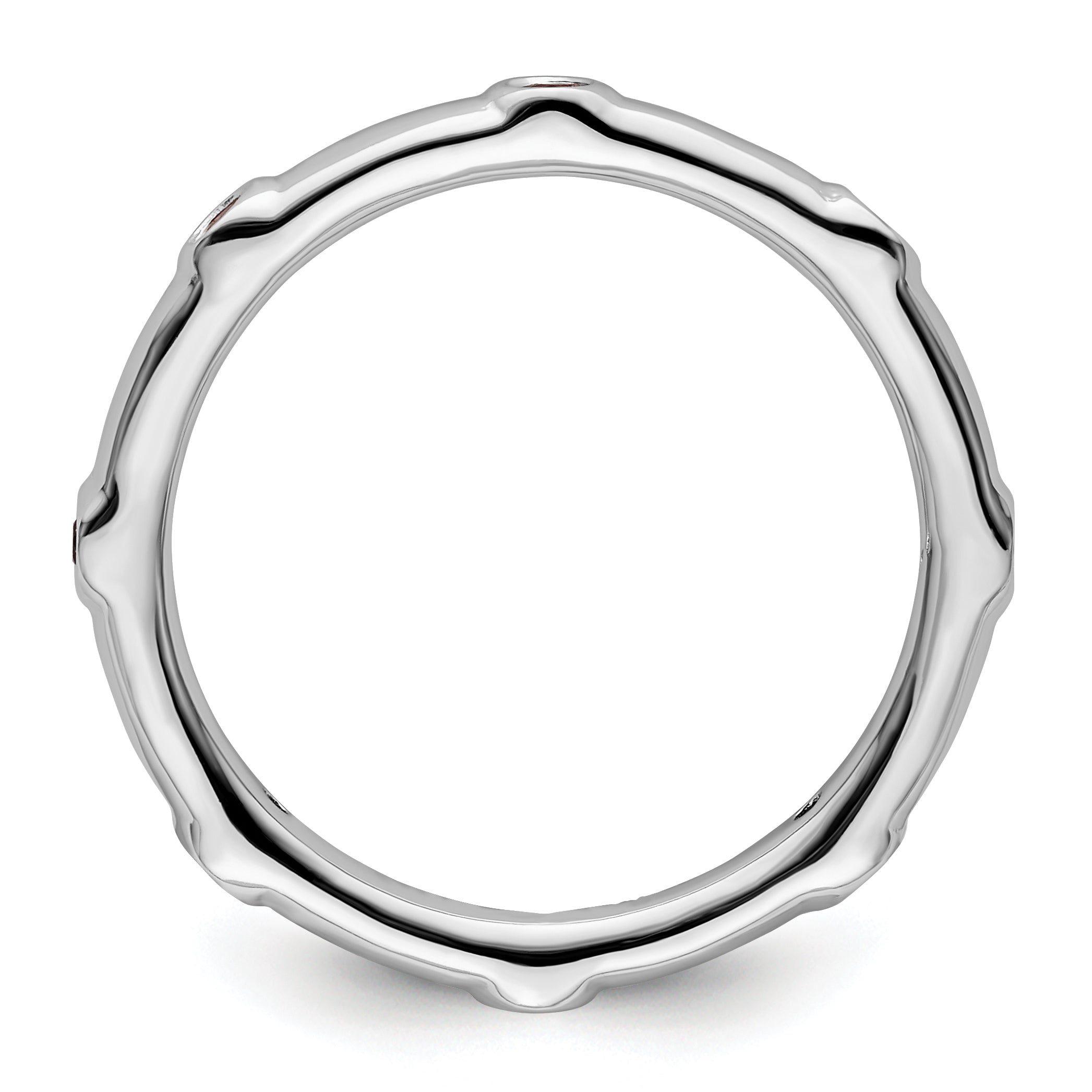 Sterling Silver Stackable Expressions Pink Tourmaline Ring