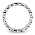 Sterling Silver Stackable Expressions Aquamarine Ring