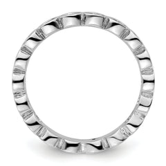 Sterling Silver Stackable Expressions Aquamarine Ring
