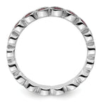 Sterling Silver Stackable Expressions Rhodolite Garnet Ring