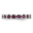 Sterling Silver Stackable Expressions Rhodolite Garnet Ring