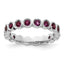 Sterling Silver Stackable Expressions Rhodolite Garnet Ring