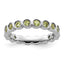 Sterling Silver Stackable Expressions Peridot Ring