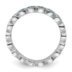 Sterling Silver Stackable Expressions Blue Topaz Ring