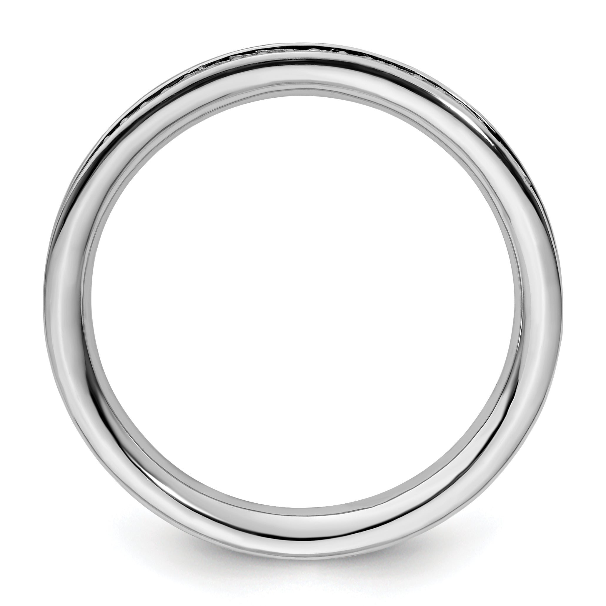 Diamond Eternity Ring in Sterling Silver (1/5 ct. tw.) Secondary image