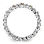 Sterling Silver Stackable Expressions Citrine & Diamond Ring