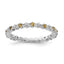 Sterling Silver Stackable Expressions Citrine & Diamond Ring