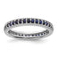 Sterling Silver Stackable Expressions Polished Cr. Sapphire Eternity Ring
