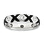 Sterling Silver Stackable Expressions Polished CZ & Enameled Ring