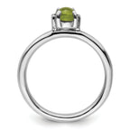 Sterling Silver Stackable Expressions Polished Peridot Ring