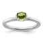 Sterling Silver Stackable Expressions Polished Peridot Ring