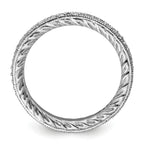 Sterling Silver Stackable Expressions Polished Diamond Ring
