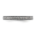 Sterling Silver Stackable Expressions Polished Diamond Ring