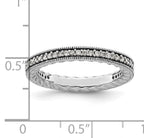 Sterling Silver Stackable Expressions Polished Diamond Ring