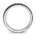 Sterling Silver Stackable Expressions Polished Created Sapphire Ring