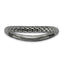 Sterling Silver Stackable Expressions Polished Black-plate Wave Ring