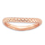 Sterling Silver Stackable Expressions Polished Pink-plate Wave Ring