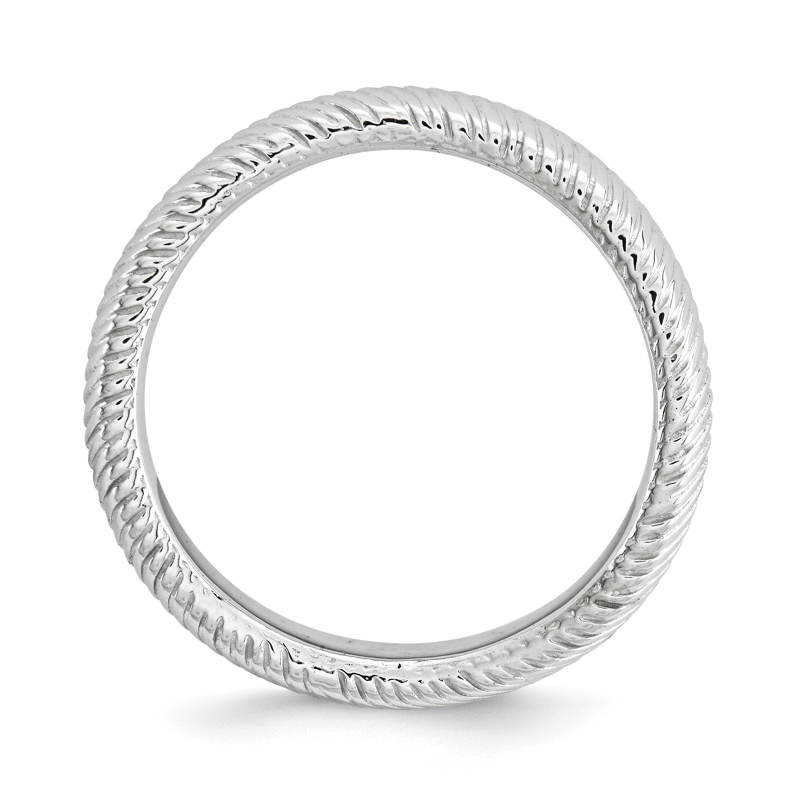 Wave Stackable Ring in Sterling Silver Secondary image