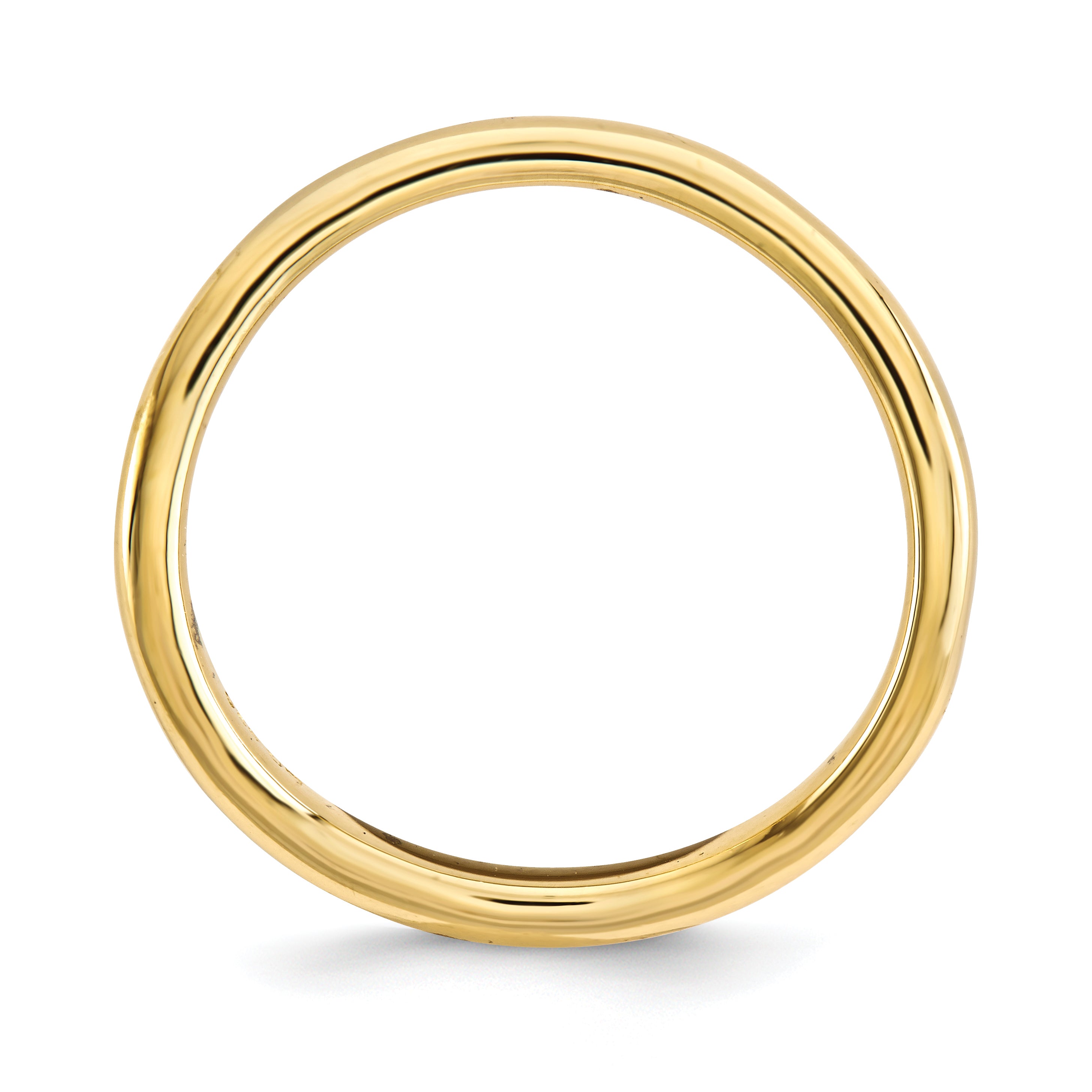 Sterling Silver Stackable Expressions Polished Gold-plate Wave Ring Secondary image