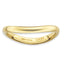 Sterling Silver Stackable Expressions Polished Gold-plate Wave Ring
