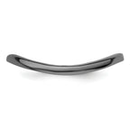 Sterling Silver Stackable Expressions Polished Black-plated Wave Ring