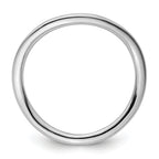 Sterling Silver Stackable Expressions Polished Rhodium-Plated Wave Ring