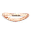 Sterling Silver Stackable Expressions Polished Pink-plate Wave Ring