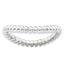 Sterling Silver Stackable Expressions Polished Rhodium-plate Wave Ring