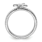 Sterling Silver Stackable Expressions Dragonfly Ring