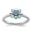 Sterling Silver Stackable Expressions Blue Topaz Ring