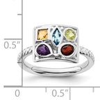 Sterling Silver Stackable Expressions Gemstone Ring