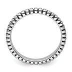Sterling Silver Stackable Expressions Antiqued Ring